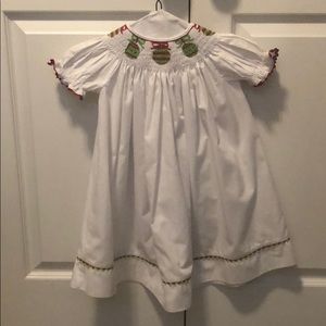 Smocked Christmas dress